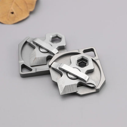 Small Titanium Alloy Multipurpose Keychain and Outdoor Backpack EDC Tool