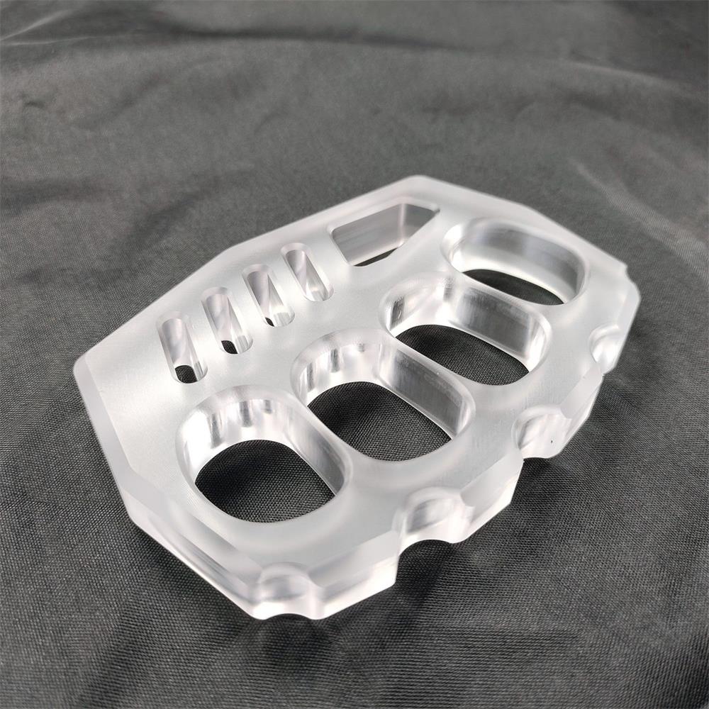 Portable Outdoor Tool in Clear PC with Convenient Black Rope Hole