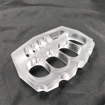 Portable Outdoor Tool in Clear PC with Convenient Black Rope Hole