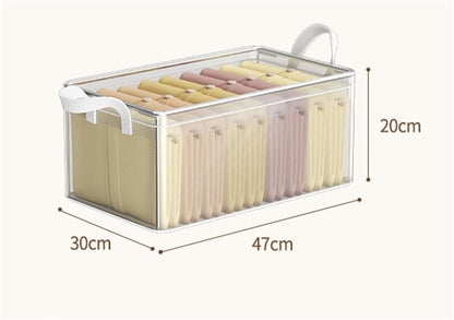 Foldable Clothes Storage Box Organizer Closet Layered Storage Artifact