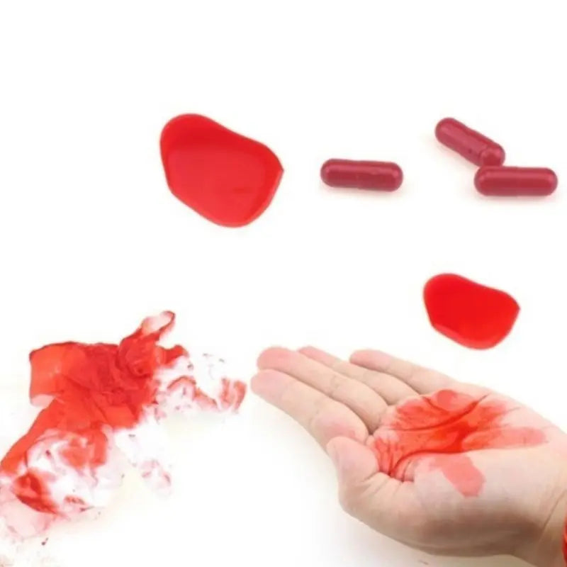 Halloween spoof Realistic Fake Blood Pills for Vampire Capsules