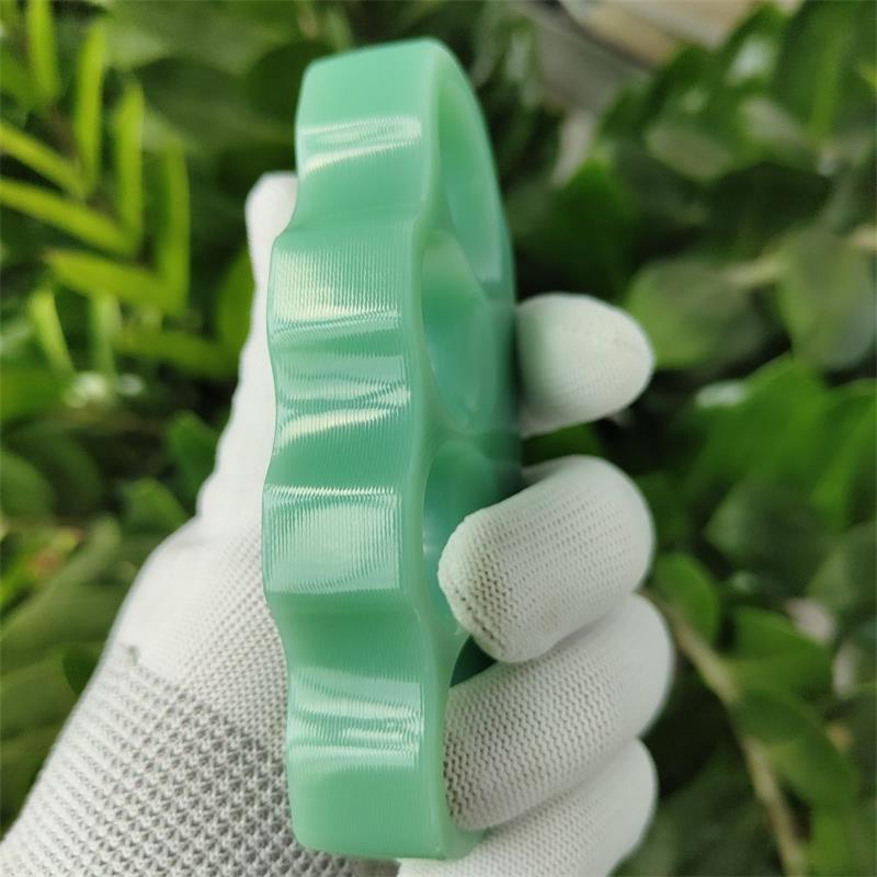 Large-Hole Green G10 Tool for Outdoor Use