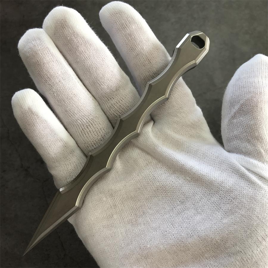 Everyday Titanium Tool with Crowbar Tip and Bottle Opener Design