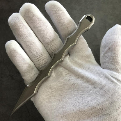 Everyday Titanium Tool with Crowbar Tip and Bottle Opener Design
