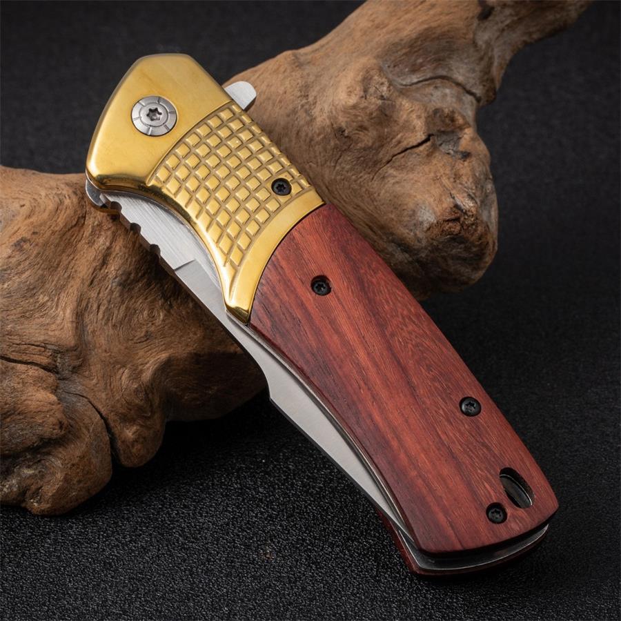 Steel Folding Tool Featuring a Wooden Handle for Outdoor Activities