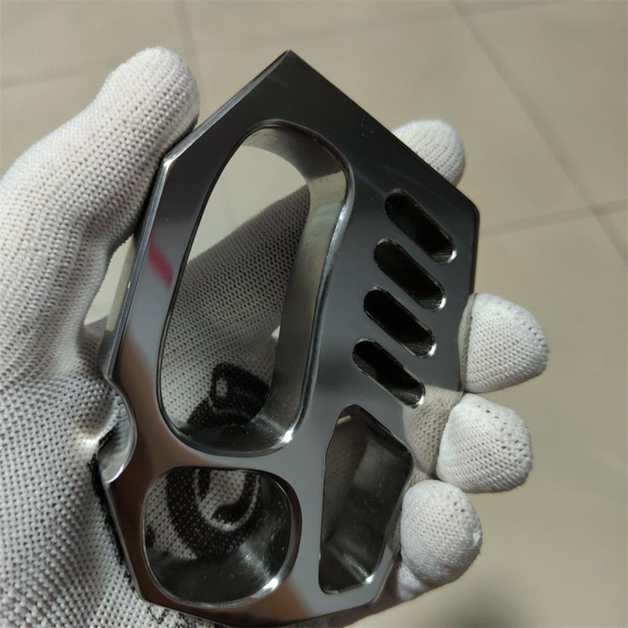 Titanium Alloy Outdoor Tool Featuring Smooth Polish and Oversized Rope Hole