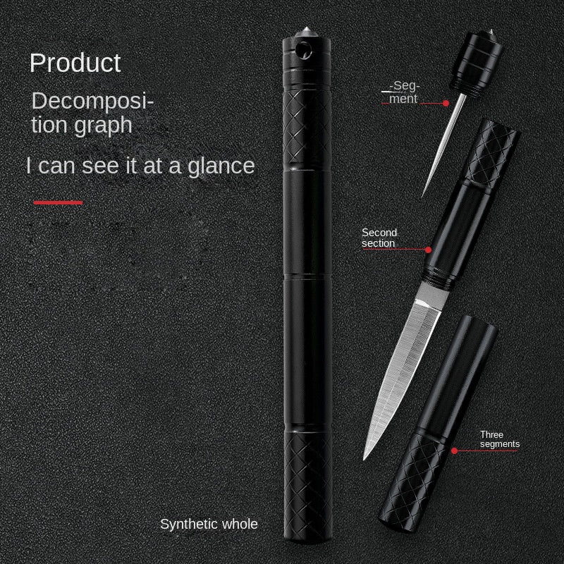 Portable Outdoor EDC Tool Featuring Multi-purpose Pencil Pocket