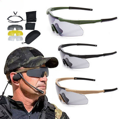 HD Goggles Windproof Shooting Glasses Motorcycle Glasses