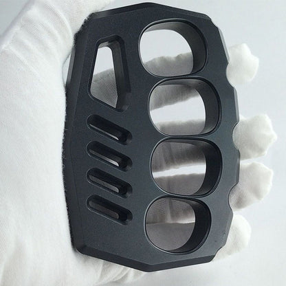 Black Outdoor Tool with Large Rope Hole in Aluminum Design