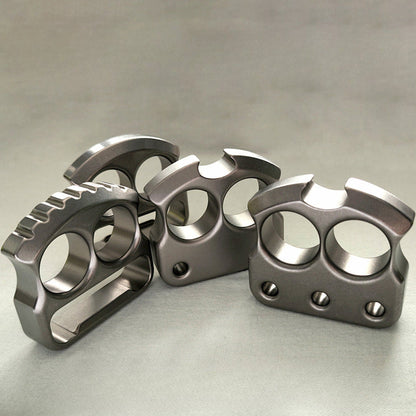 Easy-Carry Titanium Alloy Bottle Opener with Two Holes and Multi-Use Design