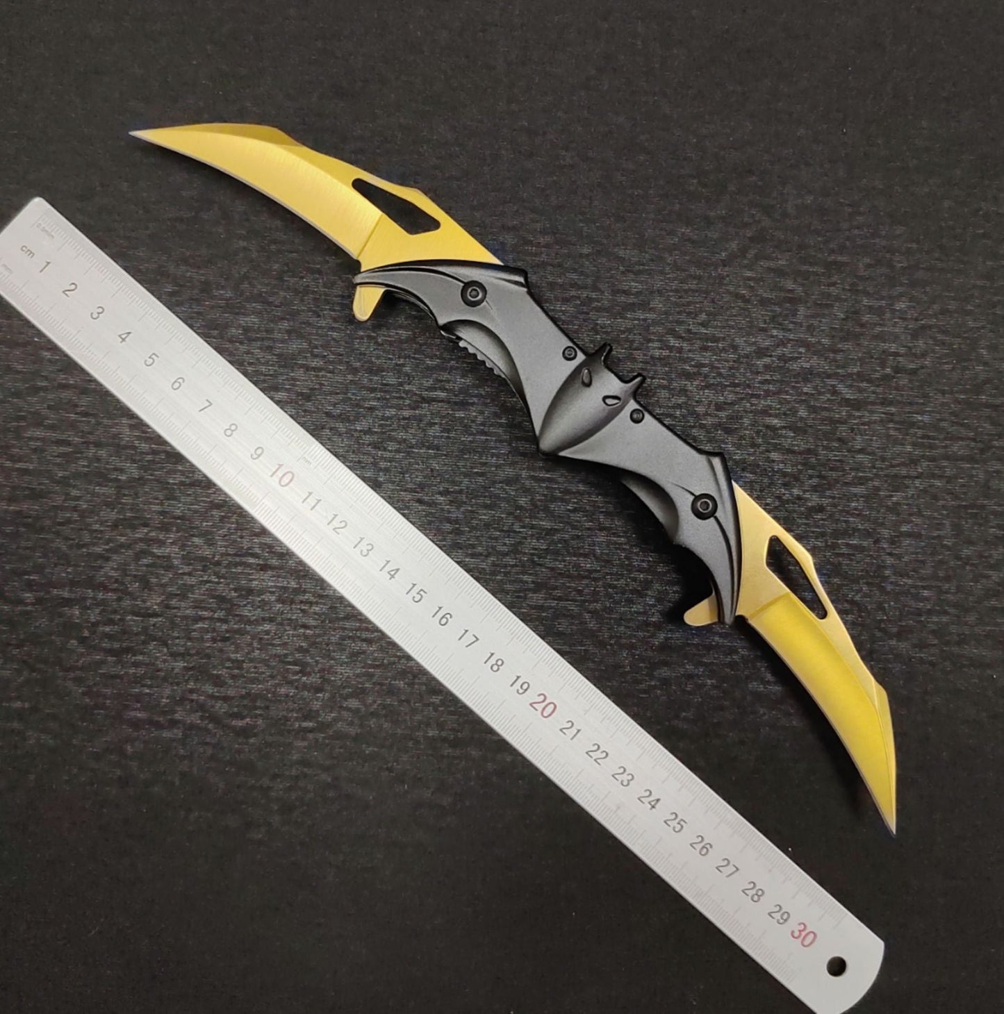 Double Folding Bat Design Outdoor Pocket Tool