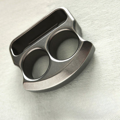 Easy-Carry Titanium Alloy Bottle Opener with Two Holes and Multi-Use Design
