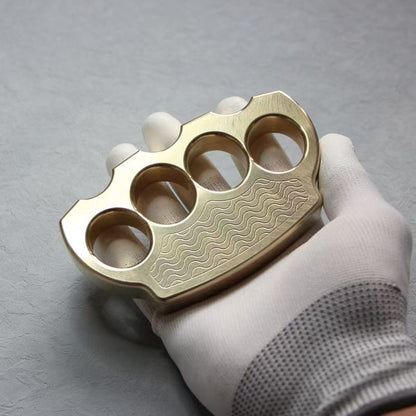 Outdoor Tool in Brass with Thick Structure and Wave Pattern