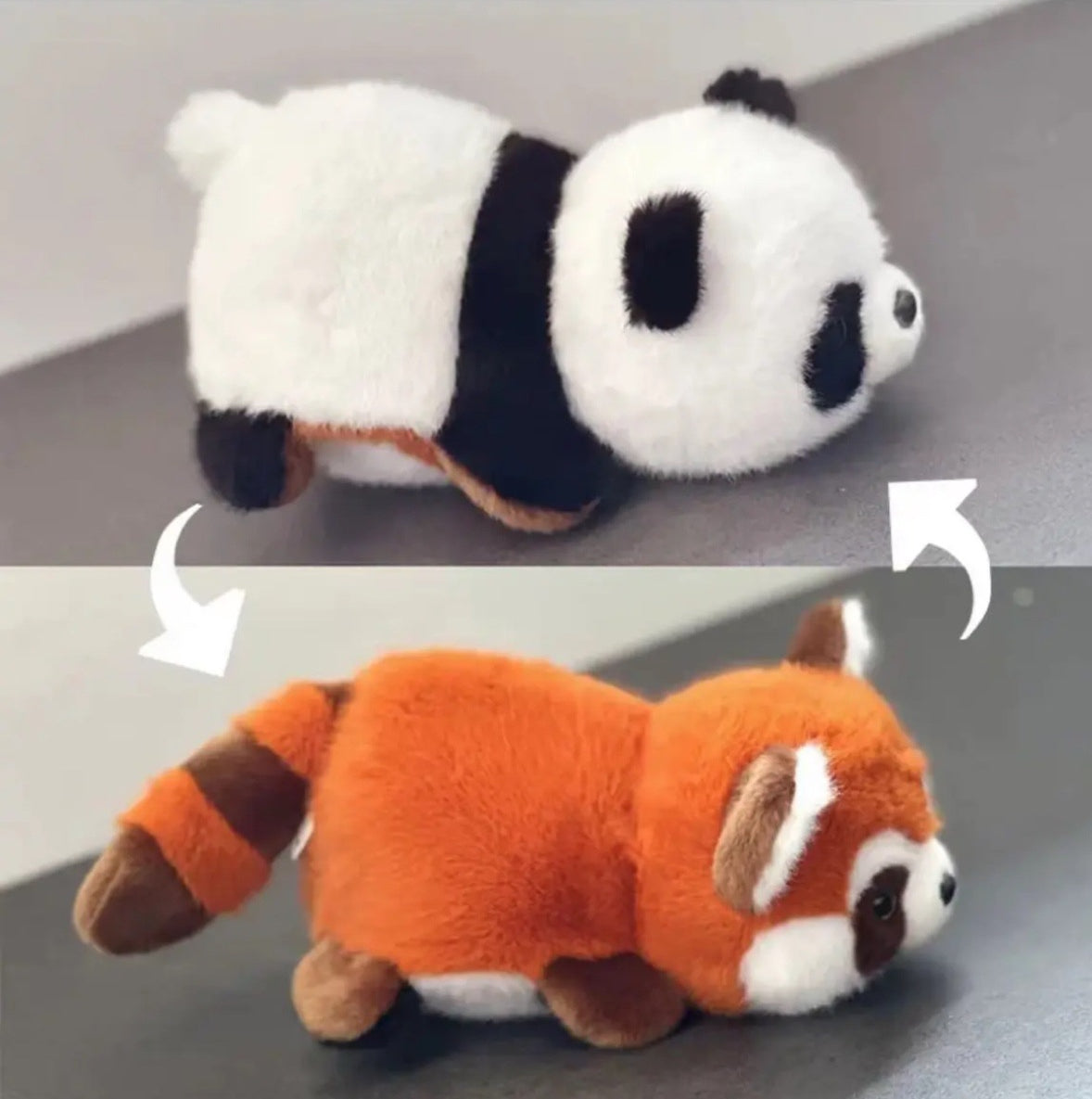 Cute Flip Panda Transforming Baby Panda Doll Plush