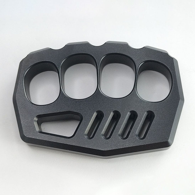 Black Outdoor Tool with Large Rope Hole in Aluminum Design
