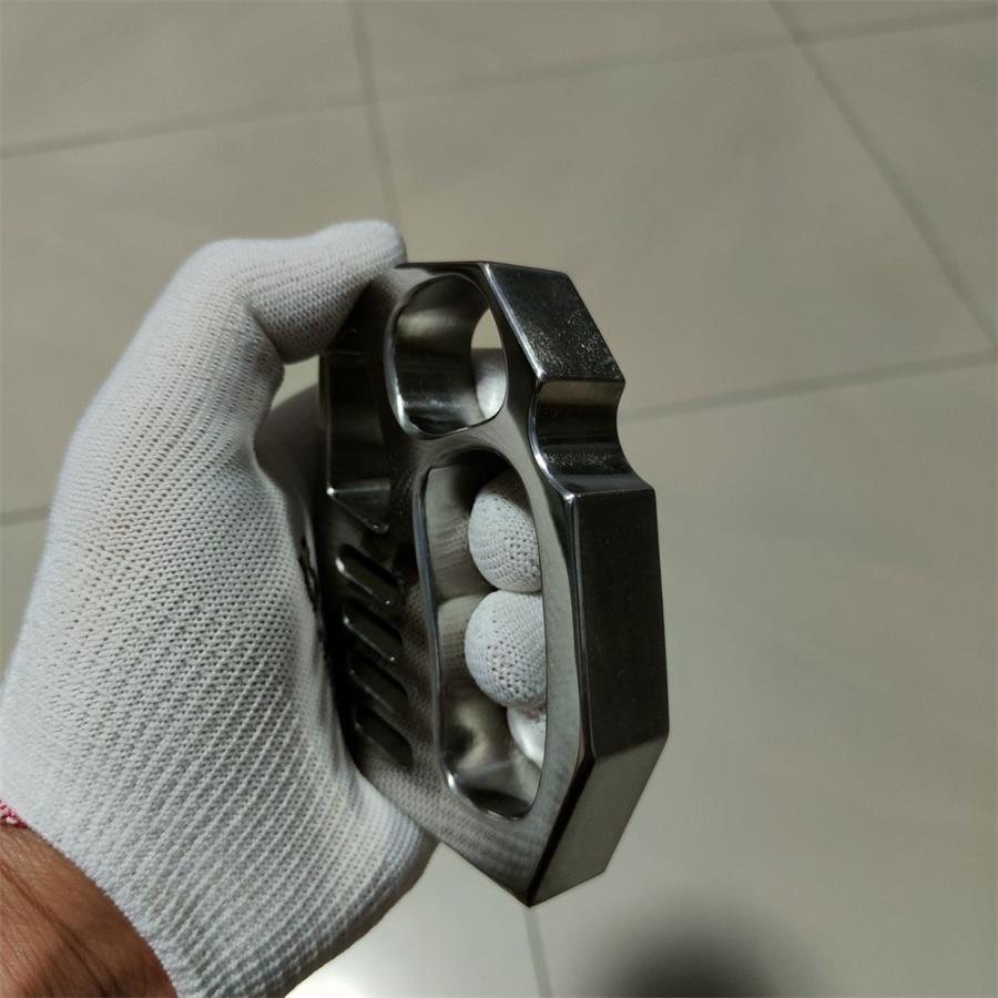 Titanium Alloy Outdoor Tool Featuring Smooth Polish and Oversized Rope Hole