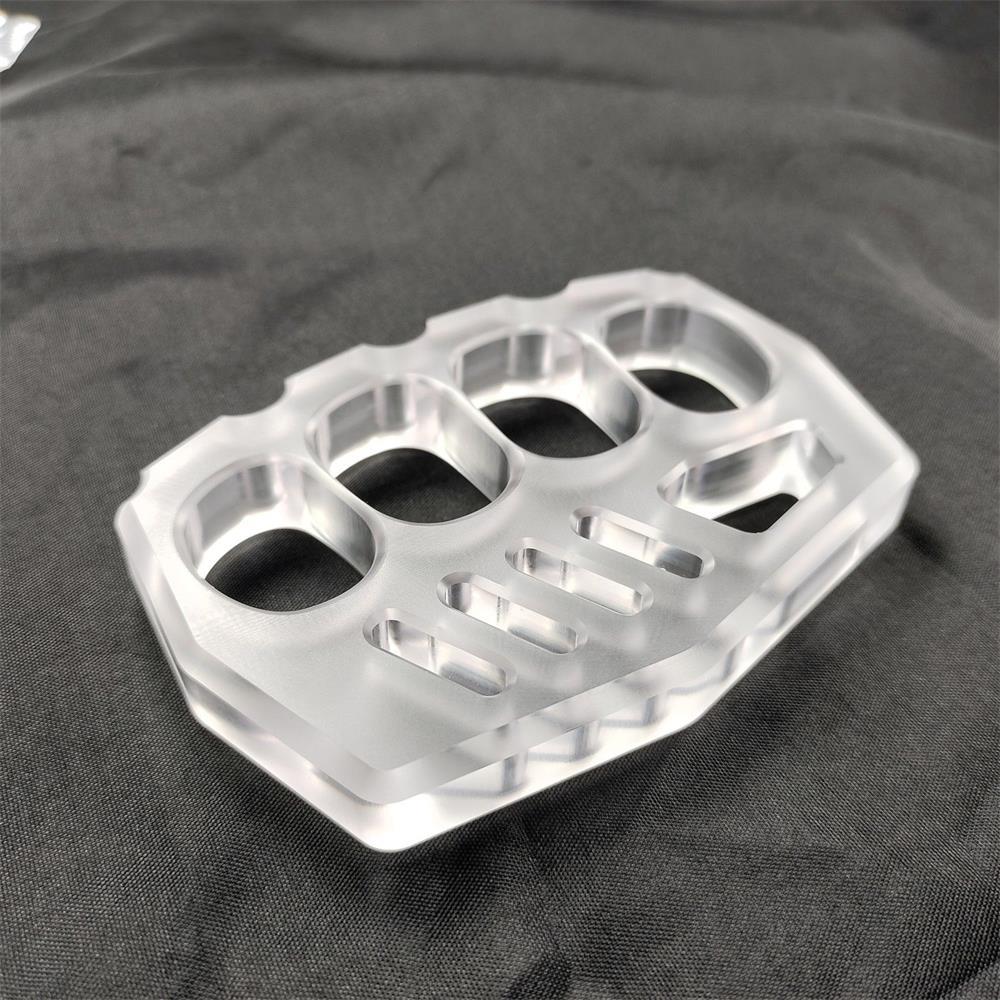 Portable Outdoor Tool in Clear PC with Convenient Black Rope Hole