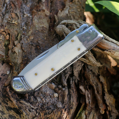Outdoor Folding Tool with Natural Bone Handle
