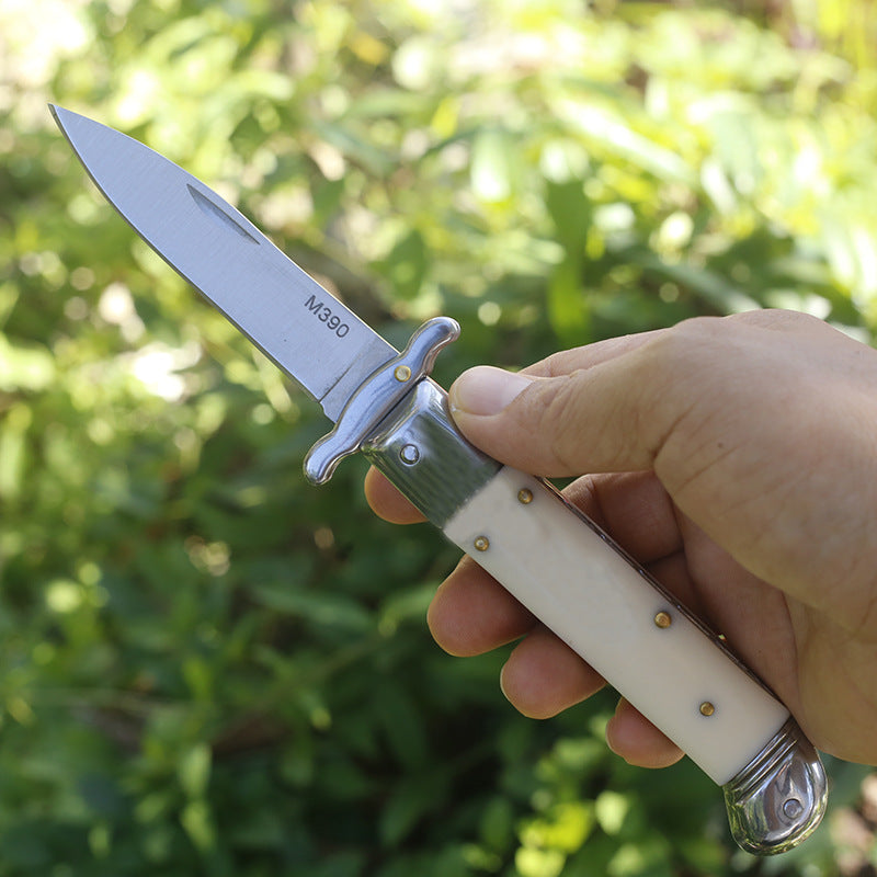 Outdoor Folding Tool with Natural Bone Handle