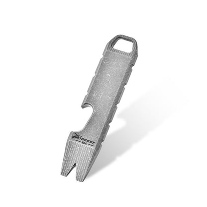 Small Titanium Keychain Bottle Opener Tool for Everyday Use