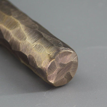 Hand-polished Stone Pit Surface Brass EDC Tool with Vintage Design