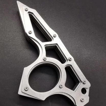 Outdoor EDC Tool with Dragon Tooth Steel Single Hole
