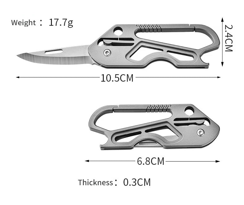 Titanium Alloy Key Chain Protective Metal Key Chain EDC