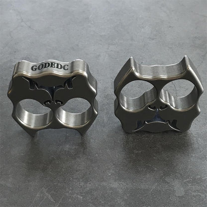 GODEDC Titanium TC21 Canine Head Dual-Hole Outdoor Tool