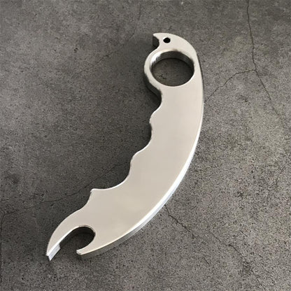 Versatile Outdoor Bottle Opener EDC Tool for Keychain and Backpack