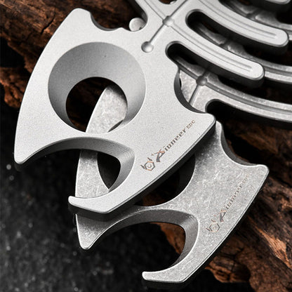 Titanium EDC Tool with Rope Hole and Bottle Opener for Backpack Hanging