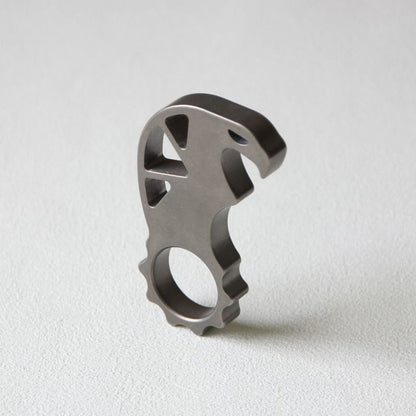 Monster Style Titanium Keychain Tool with Bottle Opener Functions