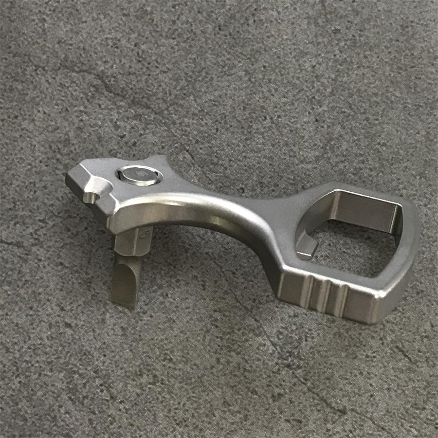 Titanium Bottle Opener and Multi-Purpose EDC Tool