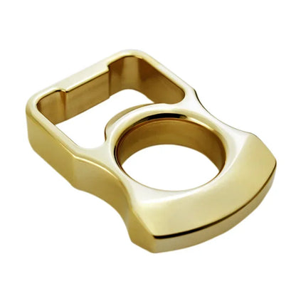 Brass bottle opener single finger buckle self-defense tool EDC