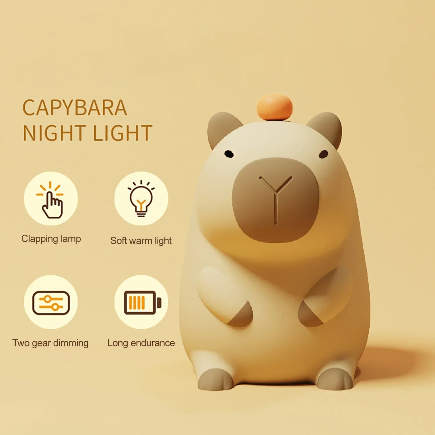 Cute Capybara Night Lamp