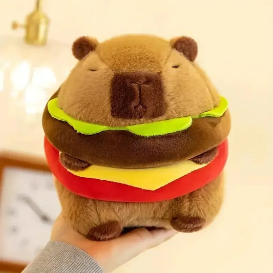 20cm Hamburger-Shaped Capybara Plush Toy