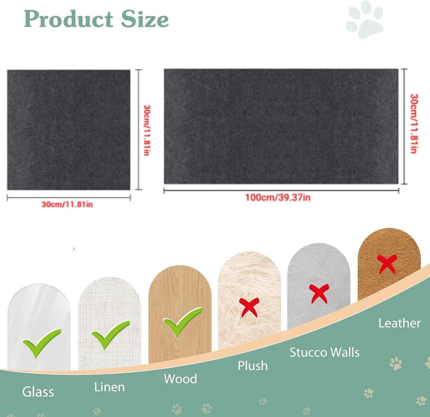 Self-Adhesive Trimmable Cat Scratching Mat