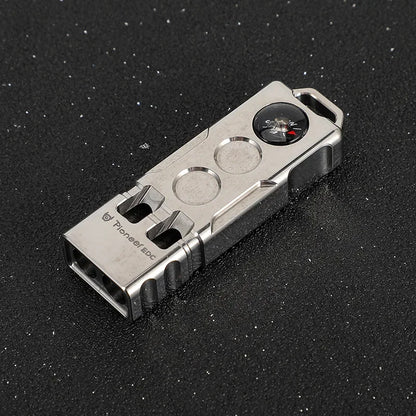 Compass Survival Whistle Two-for-one Tube Titanium Whistle