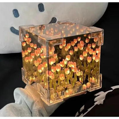 DIY Tulip Flower Sea Cube Night Light Kit