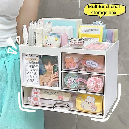 Transparent Multi-Use Desk Organizer