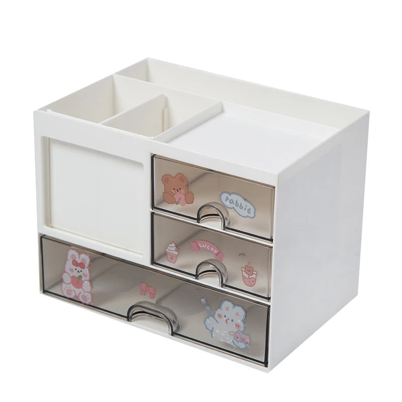 Transparent Multi-Use Desk Organizer