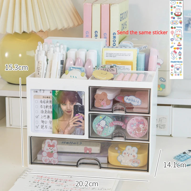 Transparent Multi-Use Desk Organizer