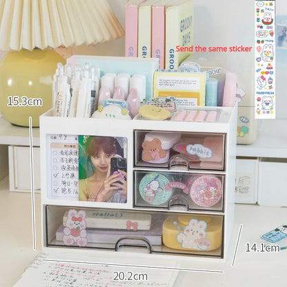 Transparent Multi-Use Desk Organizer