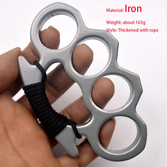 Four-Hole Iron Outdoor EDC Tool for Pocket Use