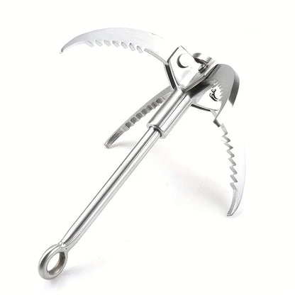 Grappling Hook Folding Claw Stainless Steel Hook for Outdoor Survival Paws