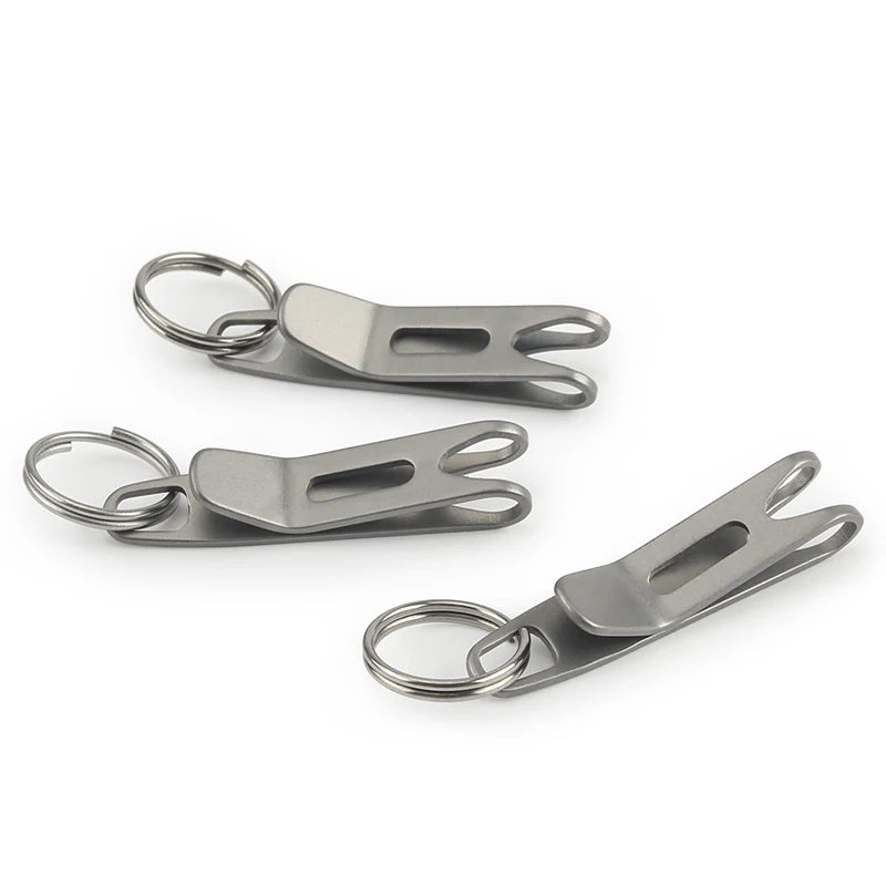 Titanium Vanguard Key Ring: Outdoor EDC Hook