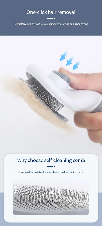 Non-Slip Pet De-Shedding Comb