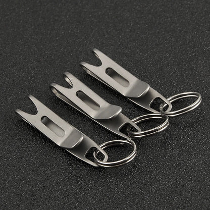 Titanium Vanguard Key Ring: Outdoor EDC Hook