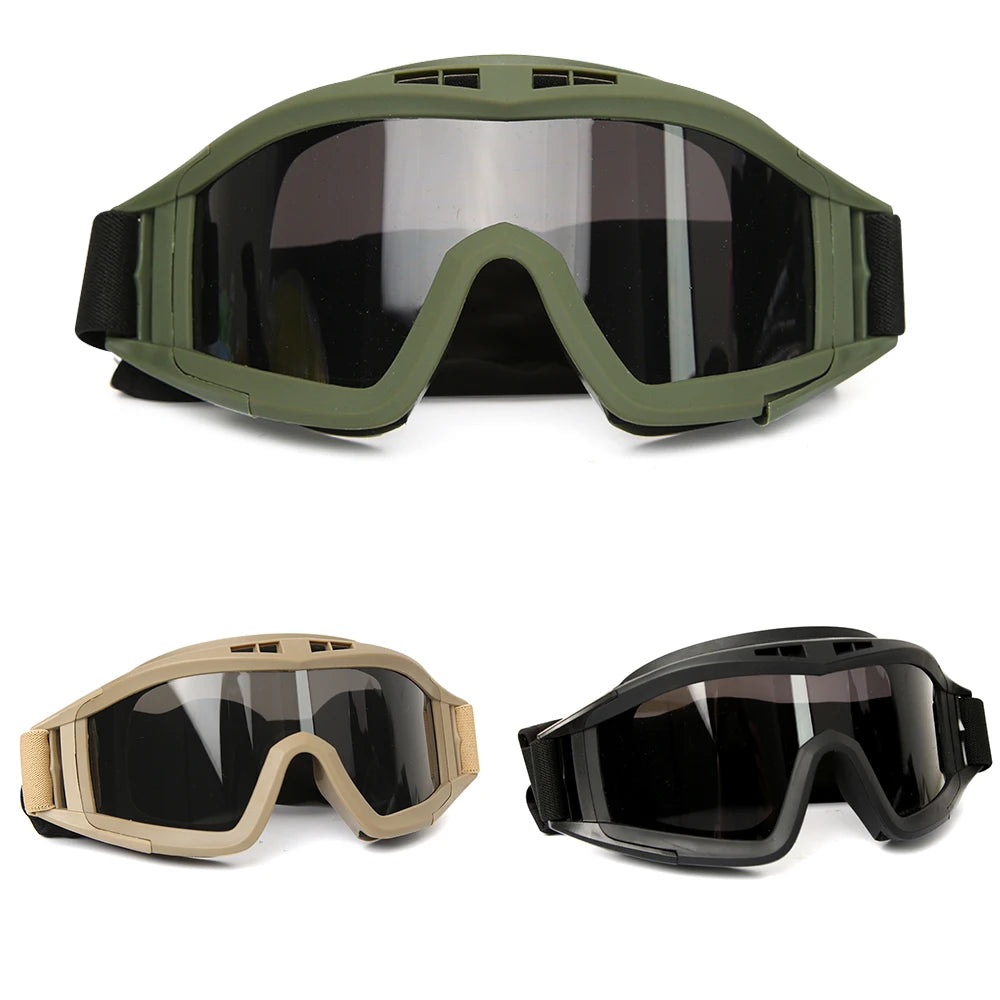 HD Goggles Windproof Shooting Glasses Motorcycle Glasses