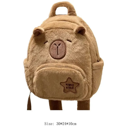 Cute Capybara Plush Backpack