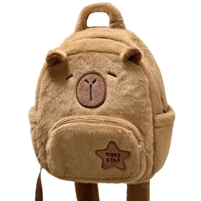 Cute Capybara Plush Backpack